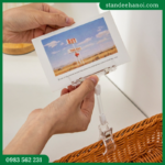 Kẹp nhựa wobbler V07, kẹp quảng cáo siêu thị