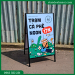 Standee chữ A 2 mặt bằng sắt