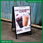 Standee chữ A 2 mặt bằng sắt