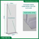 Standee nhôm chân đứng cao cấp 2 mặt