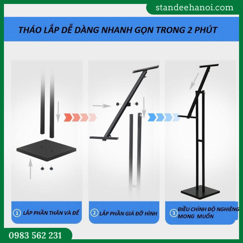 Kệ để tranh 1 mặt - Giá để tranh - Hình ảnh 5
