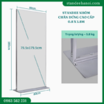 Standee nhôm chân đứng cao cấp 2 mặt
