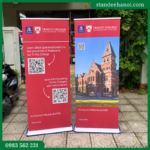 Standee cuốn nhôm hào hoa - Giá cuốn nhôm đế to một mặt
