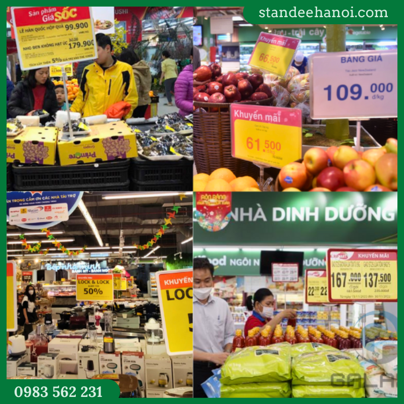 Khung bảng giá siêu thị A6