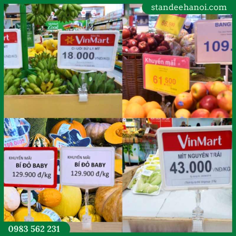 Khung bảng giá siêu thị A6