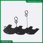 Kẹp inox số 8 đen, kẹp quảng cáo để bàn