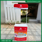 Quầy nhựa mini, booth sampling, quầy bán hàng di động