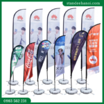 Cờ bãi biển có túi nước, cờ bãi biển quảng cáo