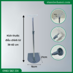 Chân đế sắt gắn khung bảng giá siêu thị