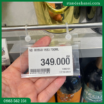 Nẹp tem nhựa khuy bấm, nẹp giá siêu thị