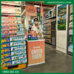 Quầy nhựa mini, booth sampling, quầy bán hàng di động