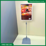 Chân đế sắt gắn khung bảng giá siêu thị