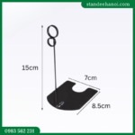 Kẹp inox số 8 đen, kẹp quảng cáo để bàn
