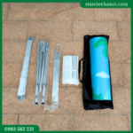 Quầy nhôm mạng nhện, booth sampling, quầy bán hàng di động