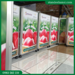 Quầy nhôm bánh xe, booth sampling, quầy bán hàng di động