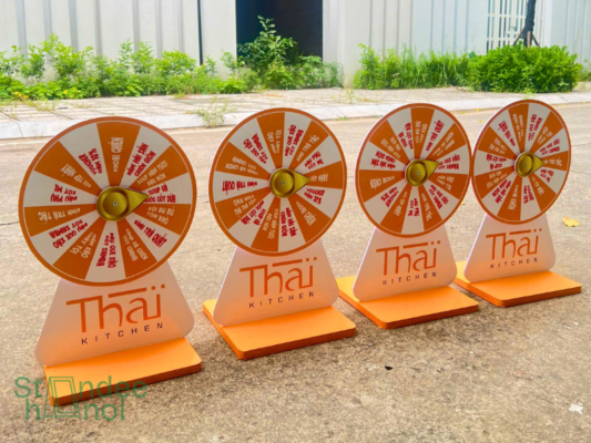 So sánh vòng quay trúng thưởng mini, trung và lớn