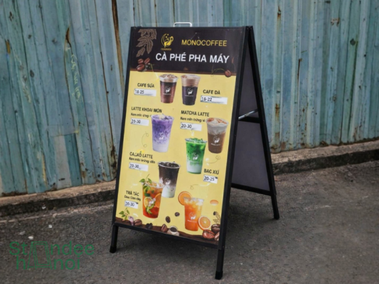10 ý tưởng standee menu quán cafe đẹp, dễ ứng dụng