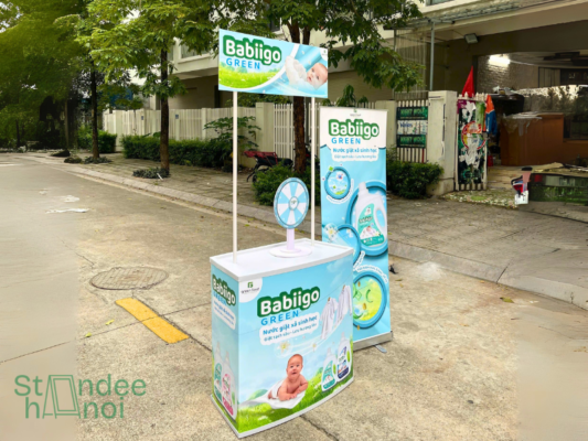 Booth sampling Hà Nội: Báo giá và giao nhanh 2026