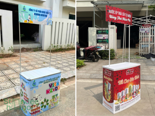 5 khác biệt giữa quầy nhựa và quầy nhôm