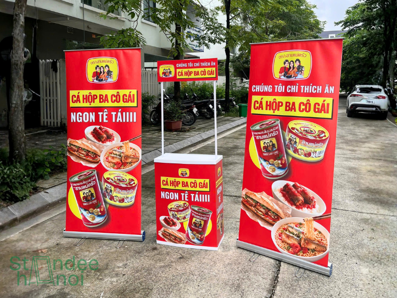 Standee và booth sampling: 4 cách tạo điểm dừng tại siêu thị