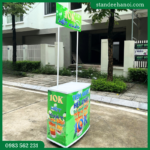 Quầy nhựa bánh xe, booth sampling, quầy bán hàng di động